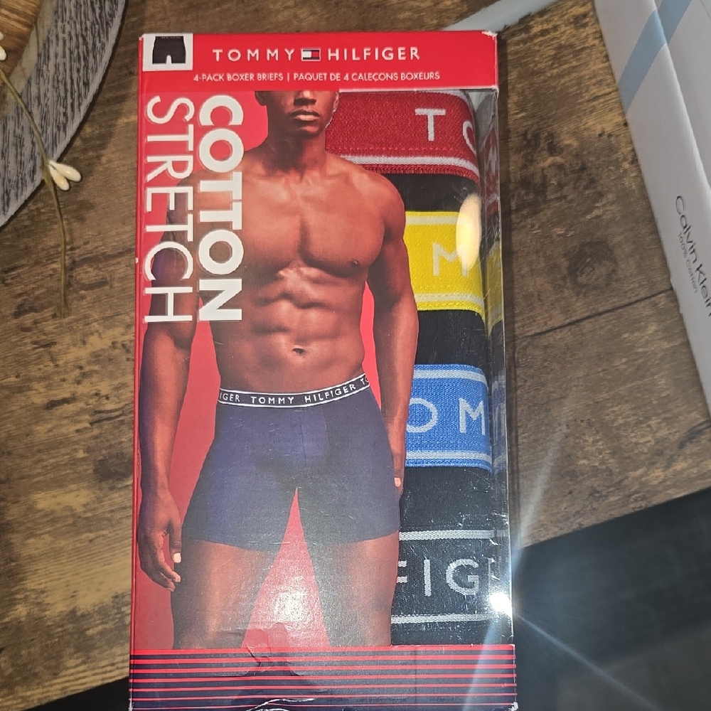 Tommy Hilfiger Men's Boxer Briefs - Red, Blue, Yellow, Black Pack